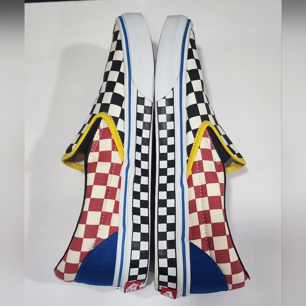 Vans Black and Cream Slip-On Sneakers - Picture 15 of 16